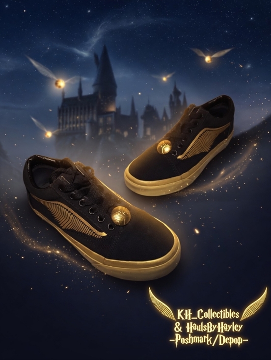 Vans Shoes - Vans x Harry Potter Old Skool "Golden Snitch" Sneakers - Women's 6 NWOT
